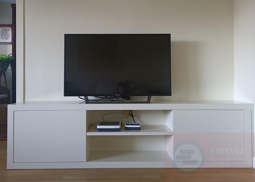Mueble TV Lacado Blanco